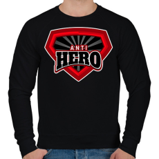 PRINTFASHION ANTI HERO - Férfi pulóver - Fekete