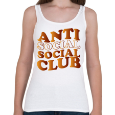 PRINTFASHION Anti social social club - barna - Női atléta - Fehér női trikó