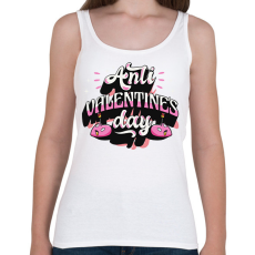 PRINTFASHION Anti valentin nap - Női atléta - Fehér