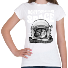 PRINTFASHION Antiszociális macska - Női póló - Fehér