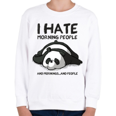 PRINTFASHION Antiszociális panda - Gyerek pulóver - Fehér