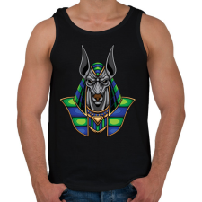 PRINTFASHION anubis - Férfi atléta - Fekete atléta, trikó