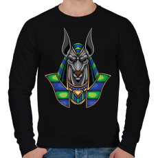 PRINTFASHION anubis - Férfi pulóver - Fekete