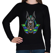 PRINTFASHION anubis - Női pulóver - Fekete női pulóver, kardigán