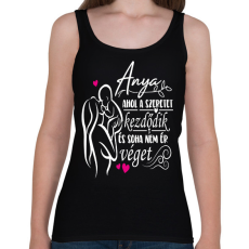 PRINTFASHION Anya: ahol a szeretet kezdődik és soha nem ér véget - Női atléta - Fekete