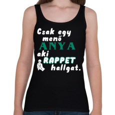 PRINTFASHION Anya, aki Rappet hallgat. - Női atléta - Fekete