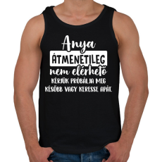 PRINTFASHION Anya átmenetileg nem elérhető fehér - Férfi atléta - Fekete