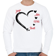 PRINTFASHION Anya és gyerekek - Férfi pulóver - Fehér férfi pulóver, kardigán