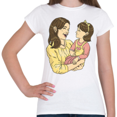PRINTFASHION Anya és lánya - Női póló - Fehér