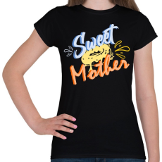 PRINTFASHION anya fánkos - Női póló - Fekete