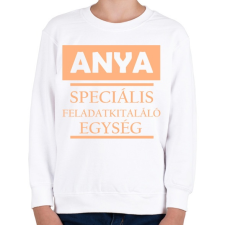 PRINTFASHION anya feladatkitaláló1 - Gyerek pulóver - Fehér gyerek pulóver, kardigán