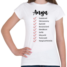 PRINTFASHION Anya feladatkörök - Női póló - Fehér női póló