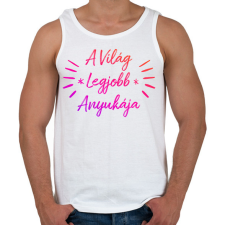 PRINTFASHION Anya - Férfi atléta - Fehér atléta, trikó