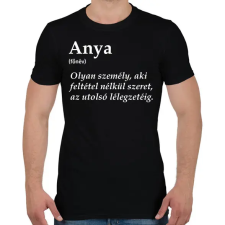 PRINTFASHION Anya főnév fehér - Férfi póló - Fekete férfi póló