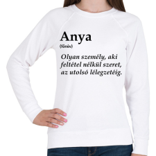PRINTFASHION Anya főnév - Női pulóver - Fehér női pulóver, kardigán