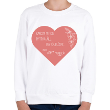 PRINTFASHION Anya - Gyerek pulóver - Fehér gyerek pulóver, kardigán