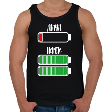 PRINTFASHION Anya - Ikrek - Férfi atléta - Fekete atléta, trikó