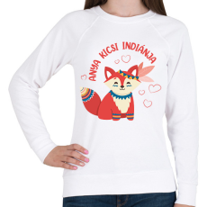 PRINTFASHION Anya kicsi indiánja - Női pulóver - Fehér