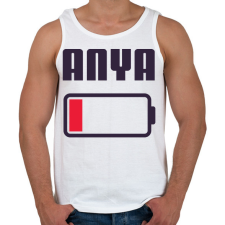 PRINTFASHION Anya kimerült - Férfi atléta - Fehér atléta, trikó