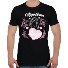PRINTFASHION Anya leszek - Hónappal (fehér) - Férfi póló - Fekete férfi póló