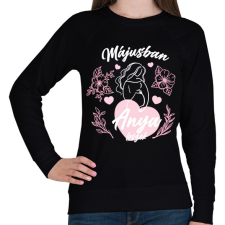 PRINTFASHION Anya leszek - Hónappal (fehér) - Női pulóver - Fekete női pulóver, kardigán