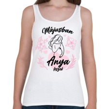 PRINTFASHION Anya leszek - Hónappal (fekete) - Női atléta - Fehér női trikó