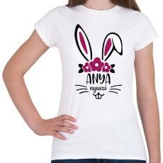 PRINTFASHION Anya nyuszi - Női póló - Fehér