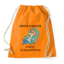 PRINTFASHION Anya vagyok zombi üzemmódban - Sportzsák, Tornazsák - Narancssárga tornazsák
