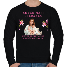 PRINTFASHION Anyák napi leárazás - Férfi pulóver - Fekete