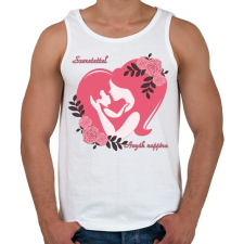 PRINTFASHION Anyák napja - Férfi atléta - Fehér atléta, trikó