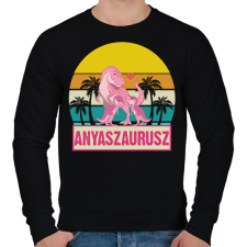 PRINTFASHION Anyaszaurusz - lány - Férfi pulóver - Fekete férfi pulóver, kardigán
