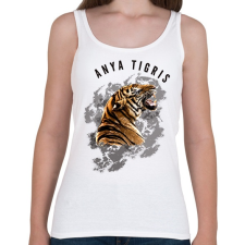 PRINTFASHION ANYATIGRIScolor - Női atléta - Fehér női trikó