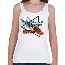 PRINTFASHION anygal vagy ördög - Női atléta - Fehér női trikó