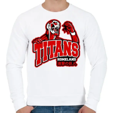 PRINTFASHION AOT Homeland - Férfi pulóver - Fehér férfi pulóver, kardigán