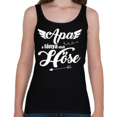 PRINTFASHION Apa, a lánya első hőse - Női atléta - Fekete