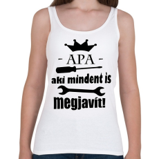 PRINTFASHION Apa aki... - Női atléta - Fehér