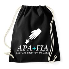PRINTFASHION APA ÉS FIA2 - Sportzsák, Tornazsák - Fekete tornazsák