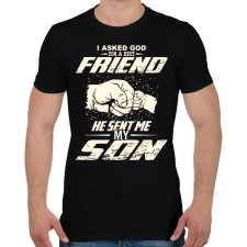 PRINTFASHION APA és FIA a legjobb barátok - Férfi póló - Fekete férfi póló