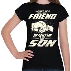 PRINTFASHION APA és FIA a legjobb barátok - Női póló - Fekete