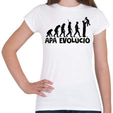 PRINTFASHION APA EVOLÚCIÓ - Női póló - Fehér női póló