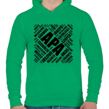PRINTFASHION APA - Férfi kapucnis pulóver - Zöld férfi pulóver, kardigán