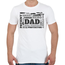 PRINTFASHION Apa - Férfi póló - Fehér férfi póló