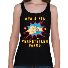 PRINTFASHION APA & FIA - Női atléta - Fekete női trikó