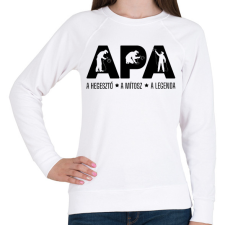 PRINTFASHION Apa - hegesztő - Női pulóver - Fehér női pulóver, kardigán