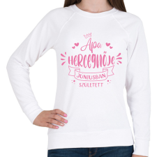 PRINTFASHION Apa hercegnője - Hónappal - Női pulóver - Fehér női pulóver, kardigán