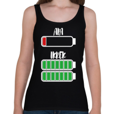 PRINTFASHION Apa - Ikrek - Női atléta - Fekete