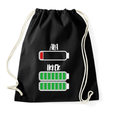 PRINTFASHION Apa - Ikrek - Sportzsák, Tornazsák - Fekete tornazsák