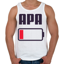 PRINTFASHION Apa kimerült - Férfi atléta - Fehér atléta, trikó
