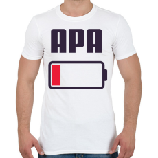 PRINTFASHION Apa kimerült - Férfi póló - Fehér