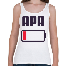 PRINTFASHION Apa kimerült - Női atléta - Fehér női trikó